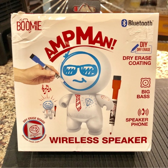 AmpMan~BOOMIE~PORTABLE MINI BLUETOOTH~WIRELESS SPEAKER~DESIGN YOUR OWN-NIB - Picture 3 of 5